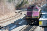 MBTA 1051 waiting at the station